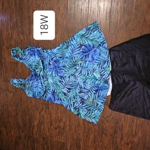 New swimming tankini set size  18w